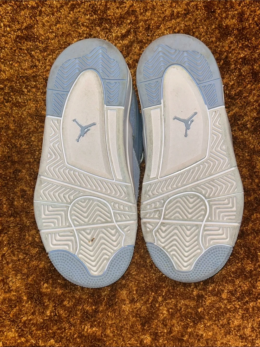 Jordan Kids' Light Blue and White Sneakers